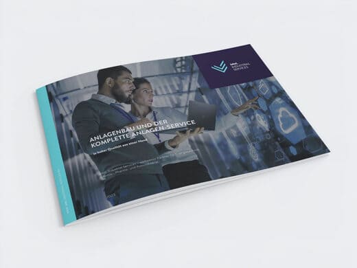 Maschinenbau-Broschüre zeigt Referenzen, Erfahrung und Angebot der Firma: Werbetexte für die Firmenbroschüre, erstellt vom Texter.